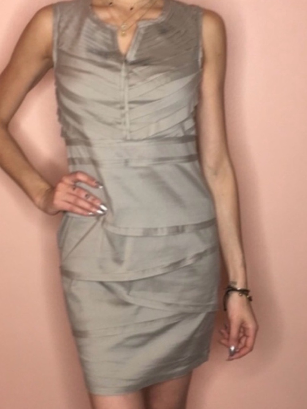 Alfani tiered sheath midi dress - size 12